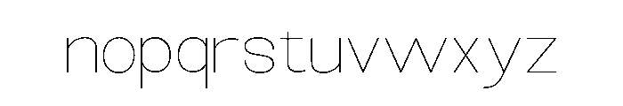 Monqest Thin Font LOWERCASE