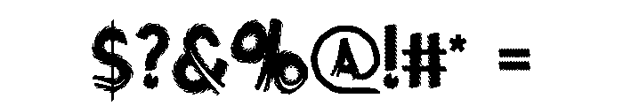Monster Birthday Font OTHER CHARS