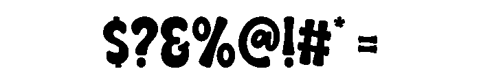 Monster Bubble Regular Font OTHER CHARS