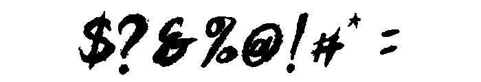 Monster Chiller Font OTHER CHARS