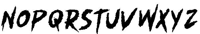 Monster Chiller Font LOWERCASE