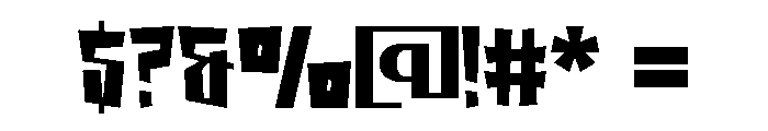 Monster Chunk Regular Font OTHER CHARS