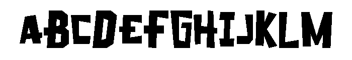 Monster Chunk Regular Font UPPERCASE