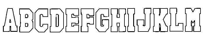 Monster College Regular Font UPPERCASE