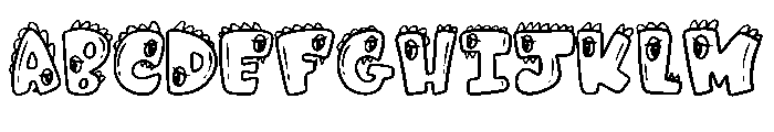 Monster Dino Doodle By  Regular FONT