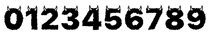 Monster Horn Font OTHER CHARS
