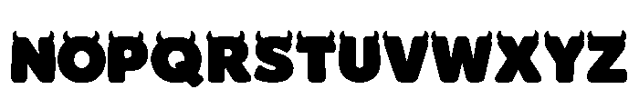 Monster Horns Regular Font UPPERCASE