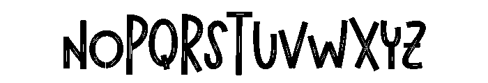 Monster Horror Font LOWERCASE