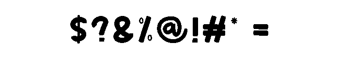 Monster Spooky Font OTHER CHARS