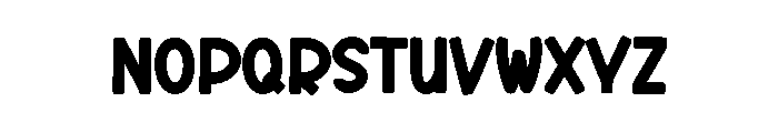 Monster Spooky Font LOWERCASE