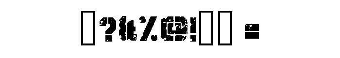 Monster Stencil Regular Font OTHER CHARS