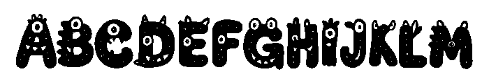 Monsterino Font UPPERCASE