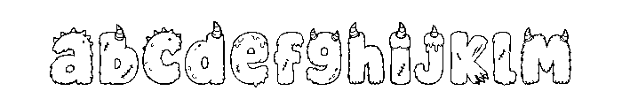 Monsterkins Outline FONT
