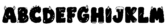 Monsterkins Font UPPERCASE