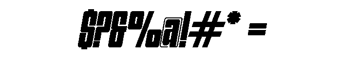Mont Blanc Italic Font OTHER CHARS