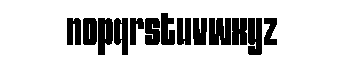 Mont Blanc Regular Font LOWERCASE