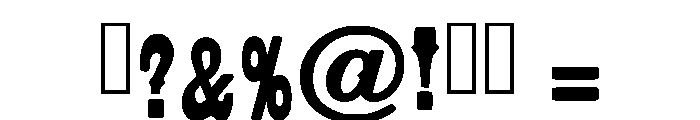 Montage Cowboy Regular Font OTHER CHARS