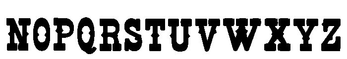 Montage Cowboy Regular Font UPPERCASE