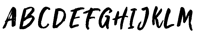 Montany Brush Regular Font UPPERCASE
