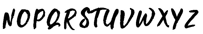 Montany Brush Regular Font UPPERCASE
