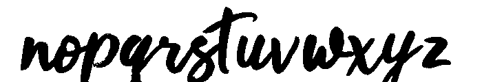 Montany Brush Regular Font LOWERCASE