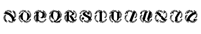 Montclaire Monogram Font UPPERCASE