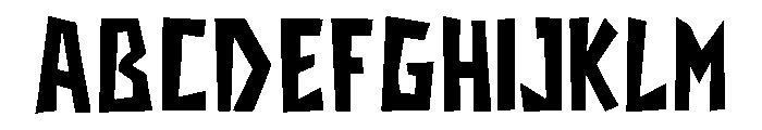 Montcrest Font UPPERCASE