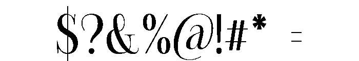 Montegar Condensed Font OTHER CHARS