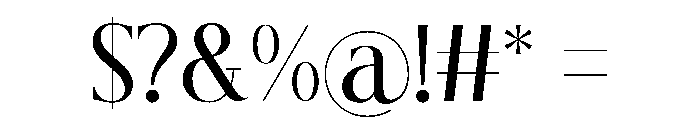 Montege Regular Font OTHER CHARS