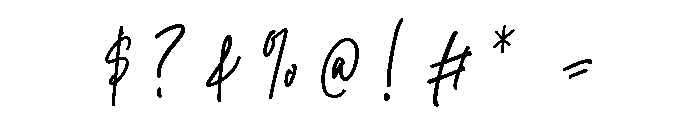 Montegito Signature Regular Font OTHER CHARS