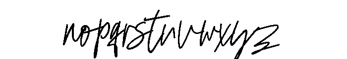 Montegito Signature Regular Font LOWERCASE