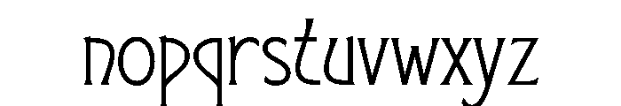 MonterayHeritage-Regular Font LOWERCASE