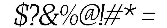 Montes UltraCondensed Oblique Font OTHER CHARS