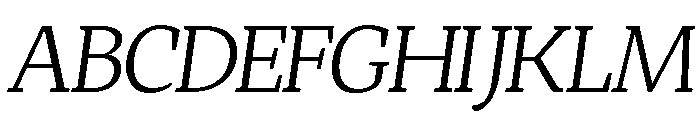 Montes UltraCondensed Oblique Font UPPERCASE