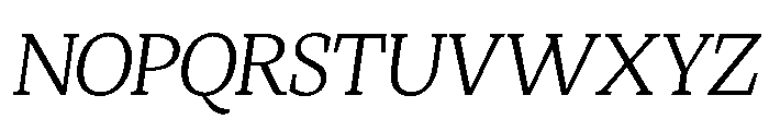 Montes UltraCondensed Oblique Font UPPERCASE