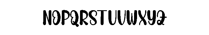Month December Font UPPERCASE