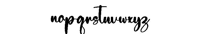 Monthly-Bold Font LOWERCASE