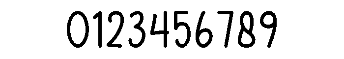 Monthly Calendar Font OTHER CHARS