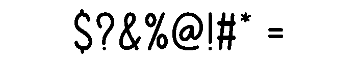 Monthly Calendar Font OTHER CHARS