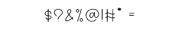 Monthly Christmas Font OTHER CHARS