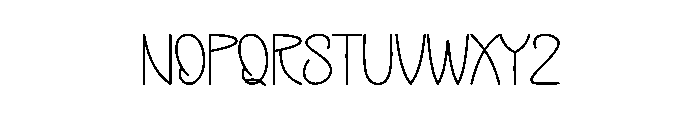Monthly Christmas Font LOWERCASE