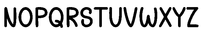Monthly Notes Font UPPERCASE