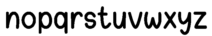 Monthly Notes Font LOWERCASE