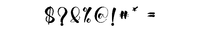 Monthly1 Font OTHER CHARS