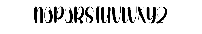 Monthly1 Font UPPERCASE