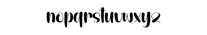 Monthly1 Font LOWERCASE