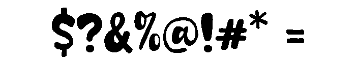 Montical Regular Font OTHER CHARS