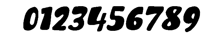 Montical Slanted Font OTHER CHARS