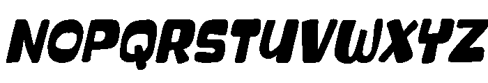 Montical Slanted Font UPPERCASE