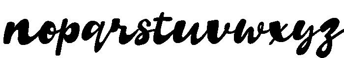 Montical Slanted Font LOWERCASE